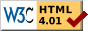 Valid HTML 4.01
        Transitional